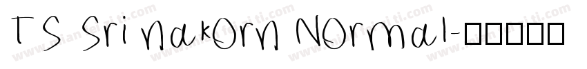 TS Sri nakorn Normal字体转换
